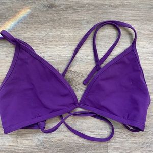 Purple jolyn swim suit top